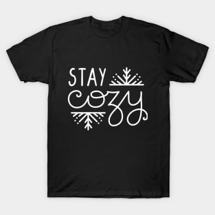 Stay cozy winter handlettering T-Shirt